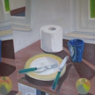 Frühstück-Tempera-Öl-auf-Papier-50-x-46-cm-2007